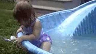 Ava and Natalie Swimming