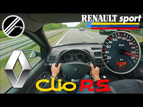 Renault Clio 2 RS 2.0 16V Sport | 169 PS | Top Speed Drive German Autobahn No Speed Limit POV