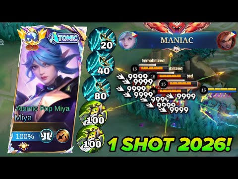 THIS MIYA 1 SHOT BUILD IS THE REASON SHE'S BACK IN THE META!🔥 (BEST BUILD FOR SOLO RANK) - MLBB