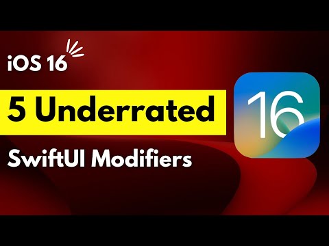 5 Underrated SwiftUI Modifiers (iOS 16) - Xcode 14