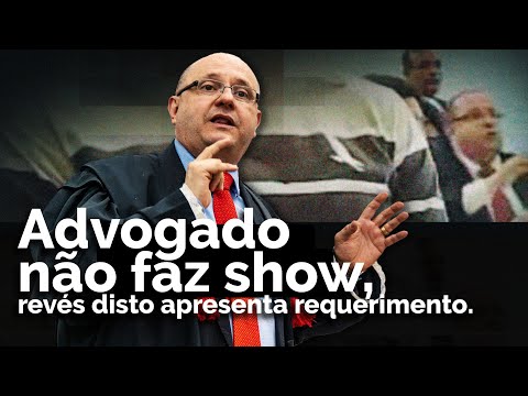 A lawyer doesn't put on a show; on the contrary, they file a request.