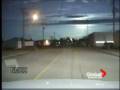 Police dash cam of Meteor over Edmonton, Canada
