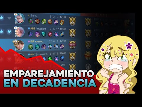 MOBILE LEGENDS DE MAL A PEOR 😮‍💨 // EMPAREJAMIENTO EN DECADENCIA 🤬