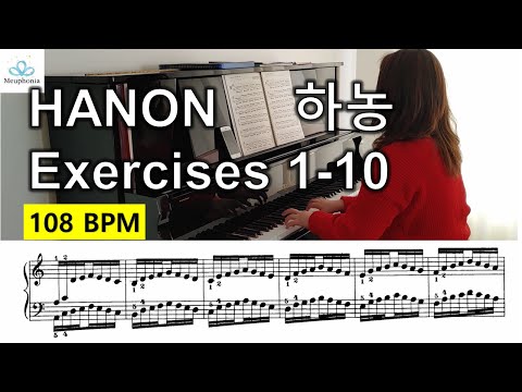 Hanon Exercises No.1-10 [108BPM]