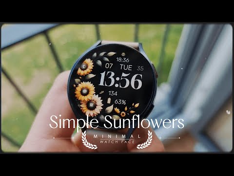 Simple Sunflowers watch face video thumbnail