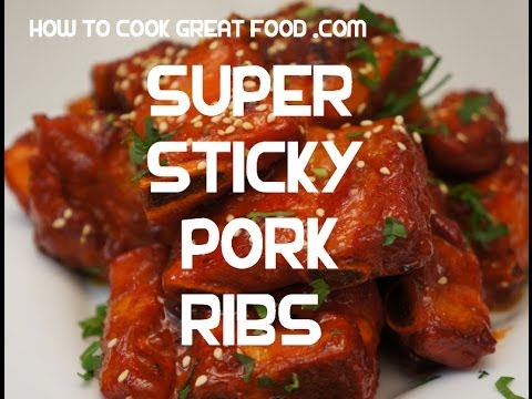 Sweet Sticky Pork Ribs Recipe - Super tender sweet n spicy