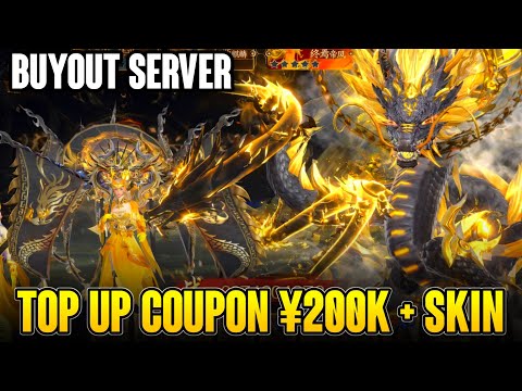 Perfect Cultivation MMORPG Buyout Server - Top Up Coupon ¥200K , Full Skin Outfit + Mount + Wing 
