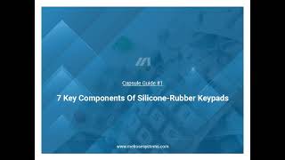 7 Key Components Of Silicone Rubber Keypads | Melrose Systems | HMI Manufacturer | USA