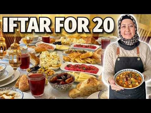  My Full Turkish Ramadan Menu🌙 & Prep Routine Iftar / Dinner for 20 People! 