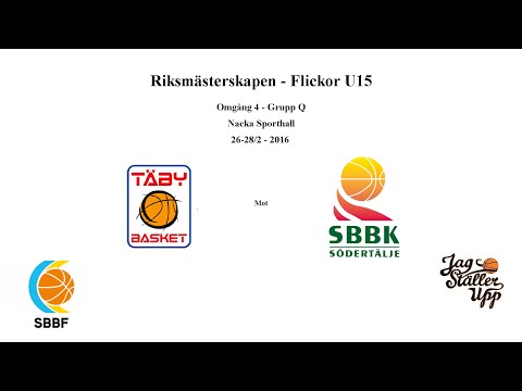 Täby Basket mot Södertälje BBK - RM Omgång 4 - 2016-02-27