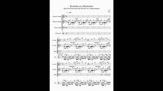 Kodoku no Hatsumei - toe transcription/sheet music 孤独の発明