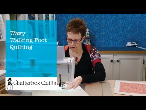 Wavy Walking Foot Quilting