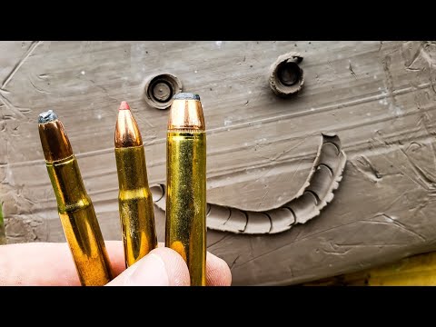 .30-30 VS .32 Win Spcl VS .45-70 GOVT - CLAY BLOCKS!!!