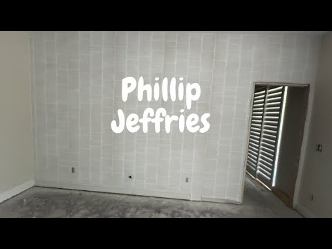 Hang Phillip Jeffries “Aligned in Simply White” Wallpaper - Spencer Colgan (NOT EASY!)