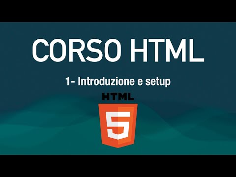 Corso HTML 1 - Introduzione e setup