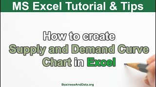 Create Supply and Demand Curve Chart in Excel | MS Excel Tutorial
