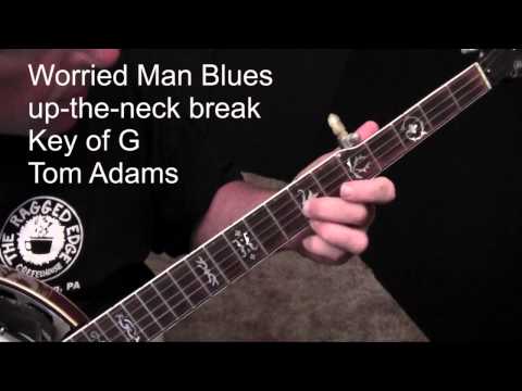 Worried Man Blues with Flatt & Scruggs chord progression - Tom Adams banjo - Aug 2012