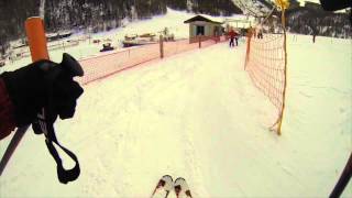 preview picture of video 'Beginner Skiing in Saas Fee'