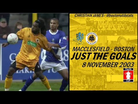 Macclesfield Town vs Boston United FA Cup 2003 Goals