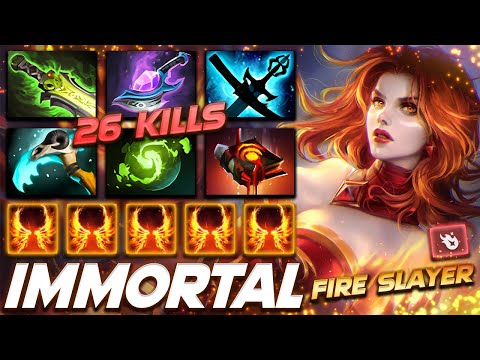 Lina Fire Slayer Action - Dota 2 Pro Gameplay [Watch & Learn]