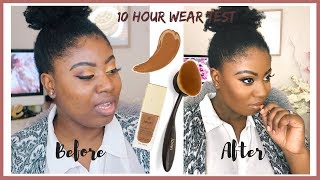Jouer Essential High Coverage Foundation | Espresso | 8 hour wear test| Afrodite by Olympia