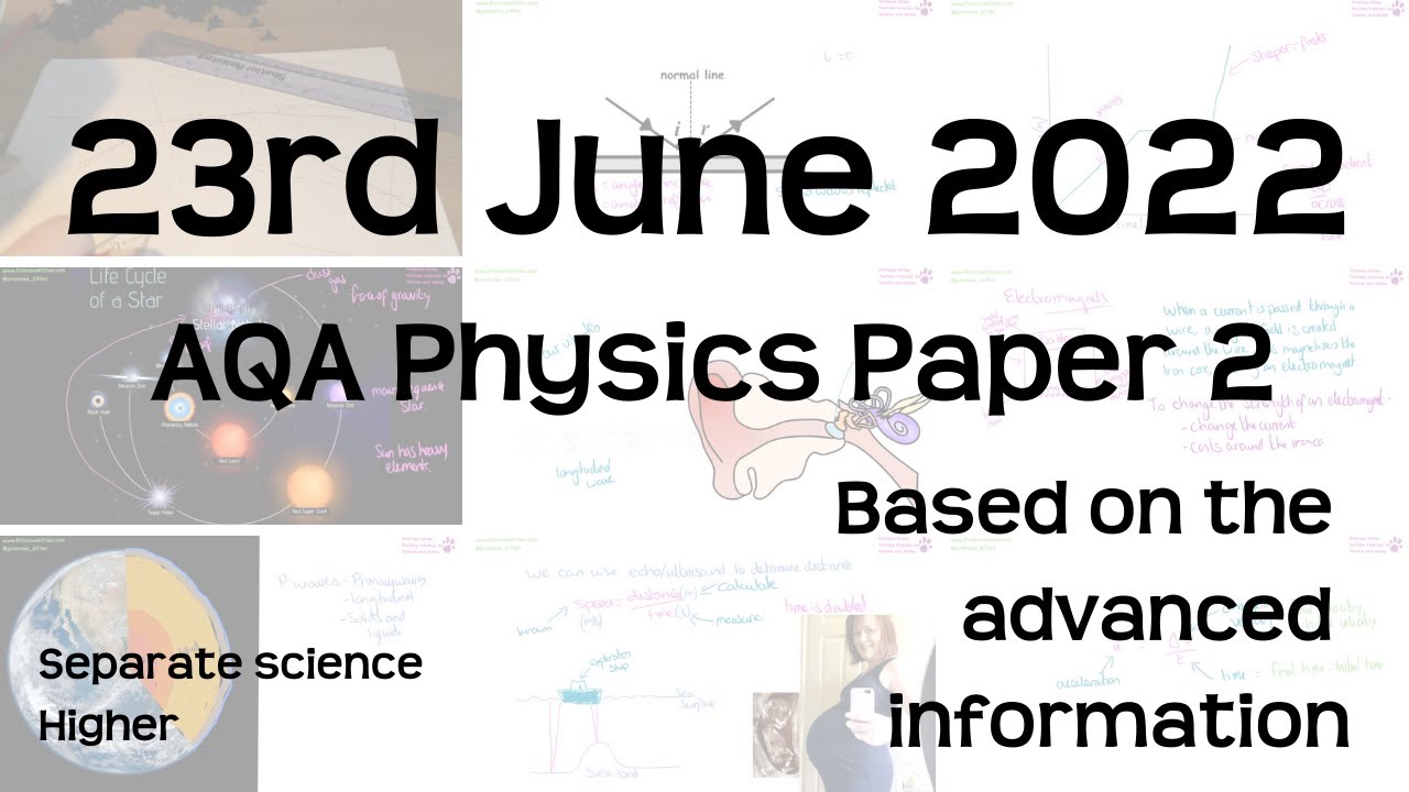 AQA Physics Paper 2 Revision - 23rd June 2022 - GCSE Separate Science Higher Exam