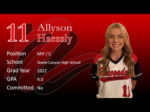 #11 Ally Haessly Skills Video