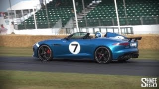 Jaguar Project 7 - Burnouts, Slides and Flybs at Goodwood