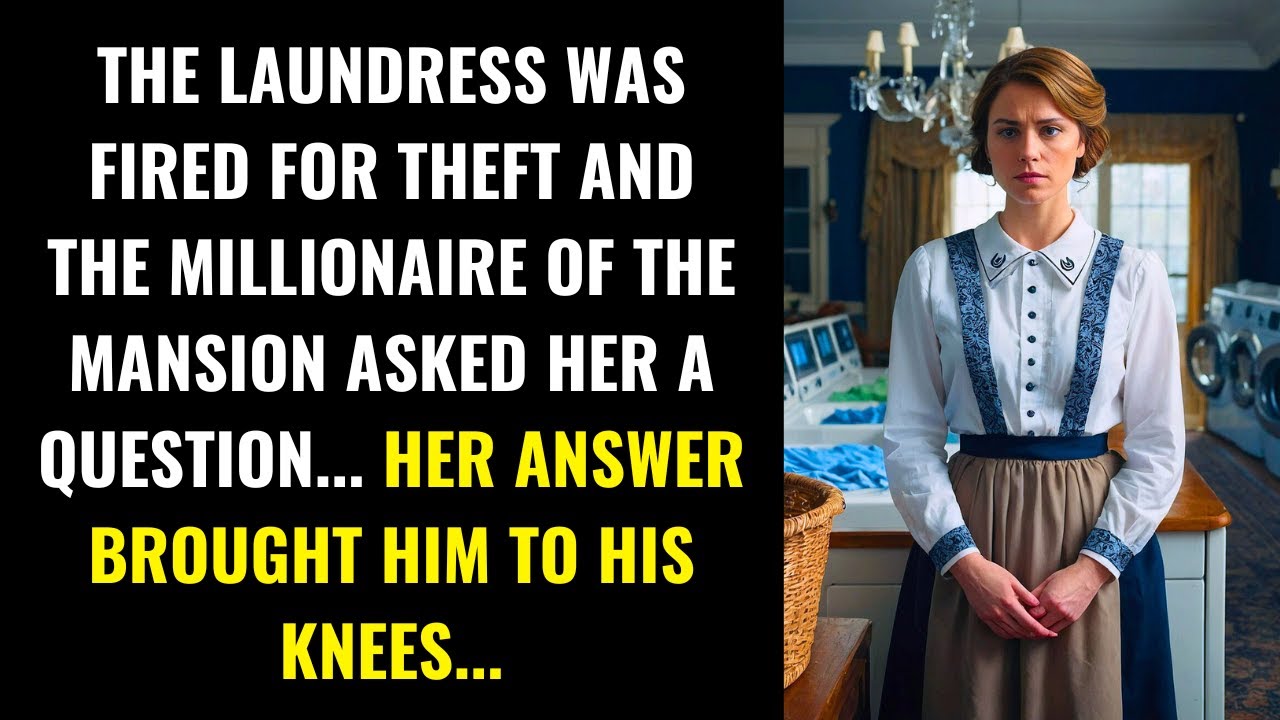THE LAUNDRESS WAS FIRED FOR THEFT, BUT HER RESPONSE BROUGHT THE MILLIONAIRE TO HIS KNEES...