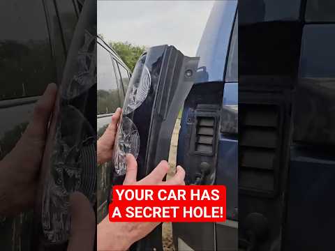 Your car has a secret hole!