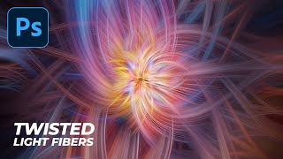 Twisted Light Fibers Effect in Photoshop | Photoshop Tutorial (Easy)