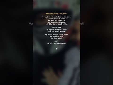 මතක තියාගන්න මං තමයි ඔයාගෙ ලොකුම රසිකයා ..♥️✨ #foryou #quotes