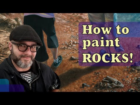 How to Paint Rocks with Oils