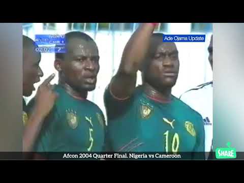 Afcon 2004 Q/F. Nigeria vs Cameroon 2️⃣:1️⃣
