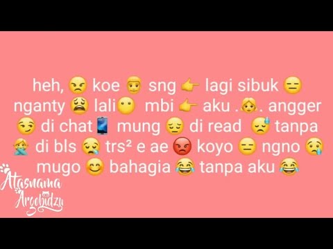 Kumpulan Caption Jowo Buat Status 28 Atasnama Argobidzu Video