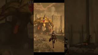 the colossal Titan gets up - attack on titan 2