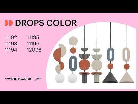 Підвісний світильник, люстра Nowodvorski 11194 Drops Color A G9 1x10W IP20 різнокольоровий