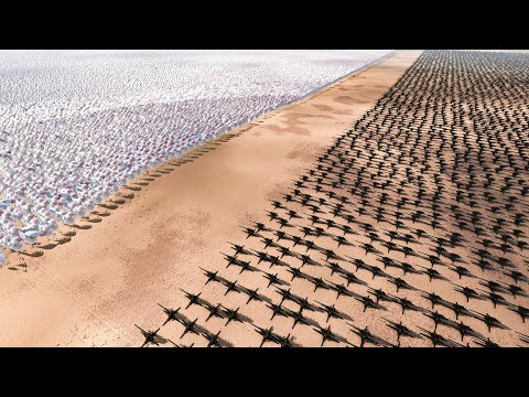 50.000 Giant Chickens vs 5.000 Howitzers | Ultimate Epic Battle Simulator 2
