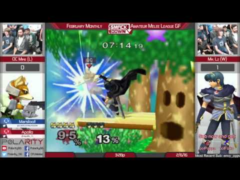 AML Top 16 - OC Mike (Fox/Falco) vs Mr. Lz (Marth) - Grand Finals