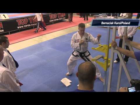 Power breaking in Taekwon-Do European championships 2014, Italy