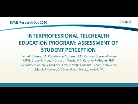 Thumbnail image of video presentation for Interprofessional Telehealth Education Program: Assessment of Student Perception