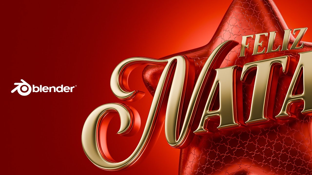 Esse é o SEGREDO para criar um Selo 3D de Natal Perfeito no Blender!