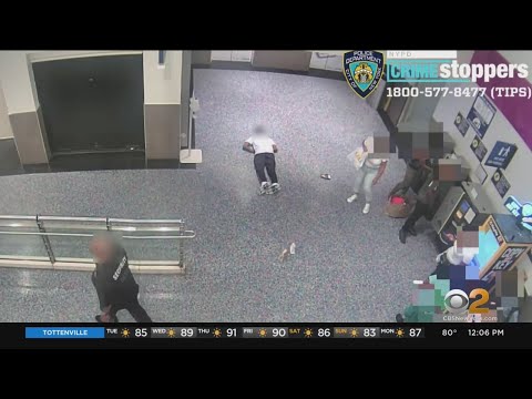 Bystanders look on after man sucker punched at Brooklyn mall