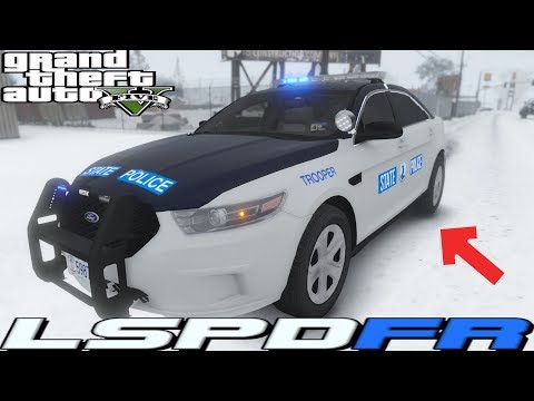 GTA 5 LIVE PD - VIRGINIA STATE POLICE - SNOW PATROL - LSPDFR 0.4.4