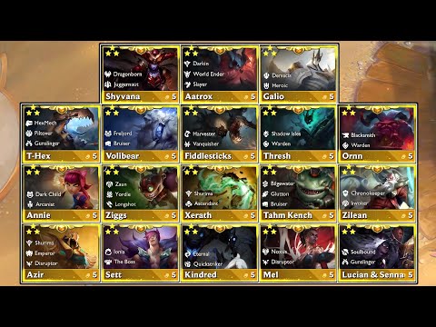 S16 ALL 5-Cost 3-Star!⭐⭐⭐