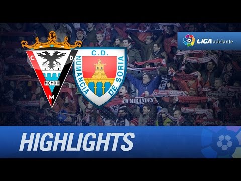 Resumen de CD Mirandés (2-0) CD Numancia - HD