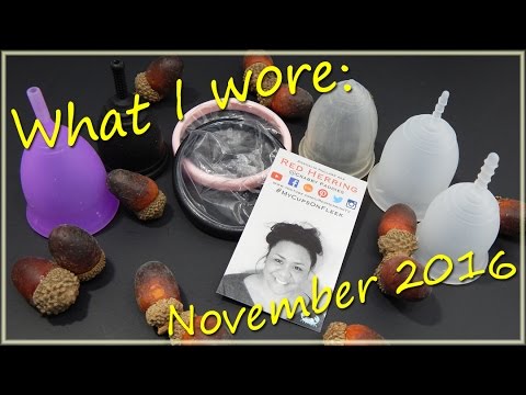 What I Wore - November 2016 Menstrual Cups
