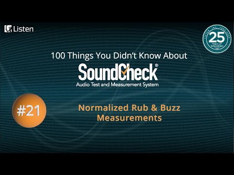 100 Things #21: Normalized Rub & Buzz Measurements