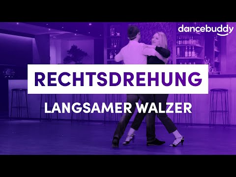 Hochzeitstanz lernen: Grundschritt & Rechtsdrehung im Langsamen Walzer (FIGUREN-SNACK #9)