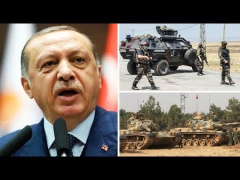ISLAMIC Turkey Erdogan sent more troops to Syria's border preparing to Murder Kurds Video